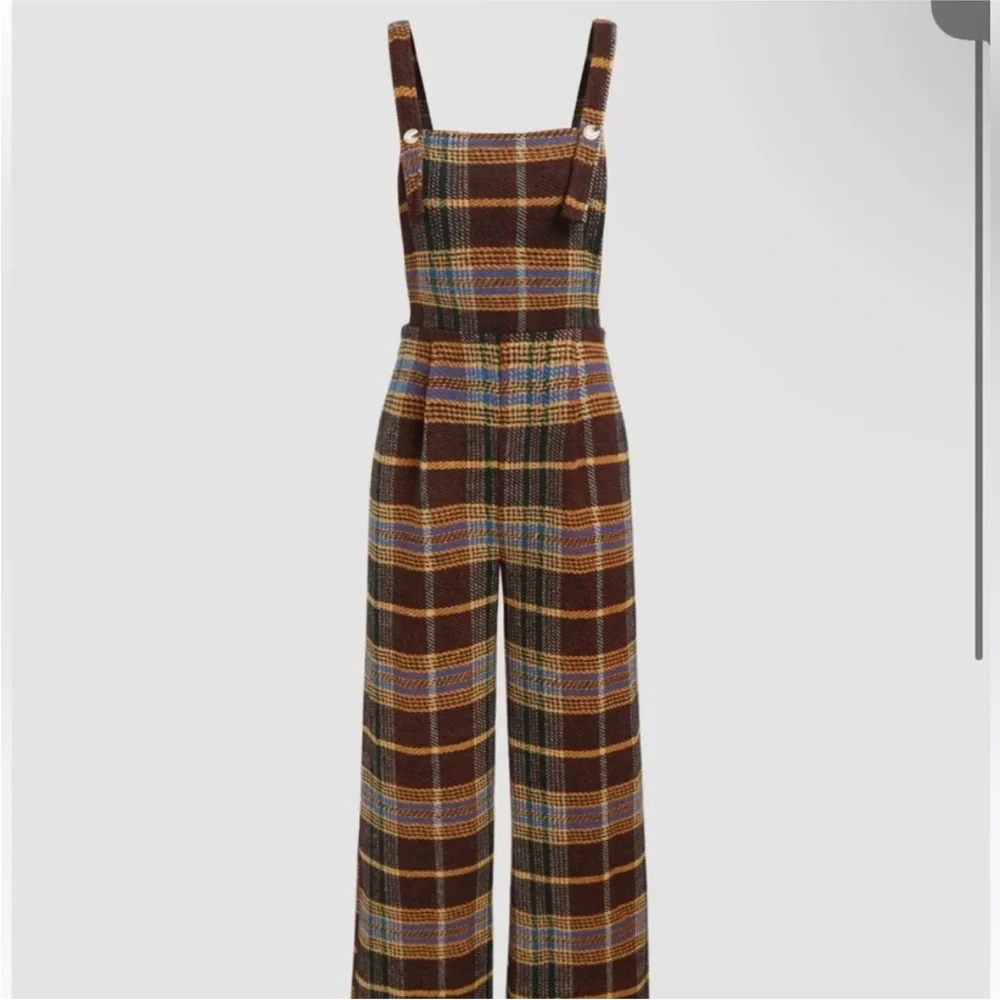 Cider Brown and Orange Plaid Garment - Picture 2 of 4